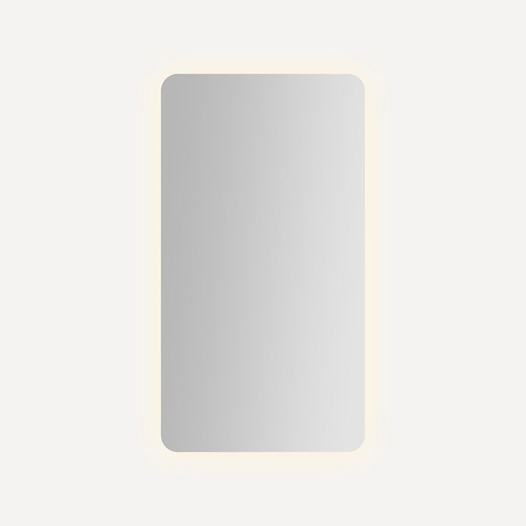 Medicine Cabinet Presence 24 x 44 Inch with Perimeter Lighting 1 Doors Triple Mirror Reversable