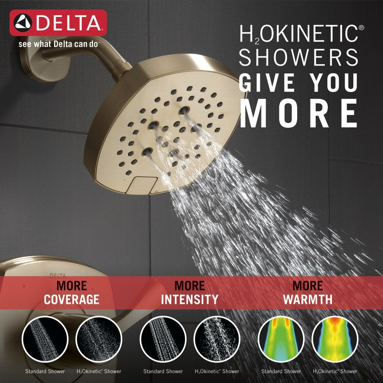 Tub and Shower Trim Stryke 14 1 Lever Lumicoat Champagne Bronze WaterSense ADA 1.75 Gallons per Minute for MultiChoice Universal R10000 Series Rough Valve - Image 2