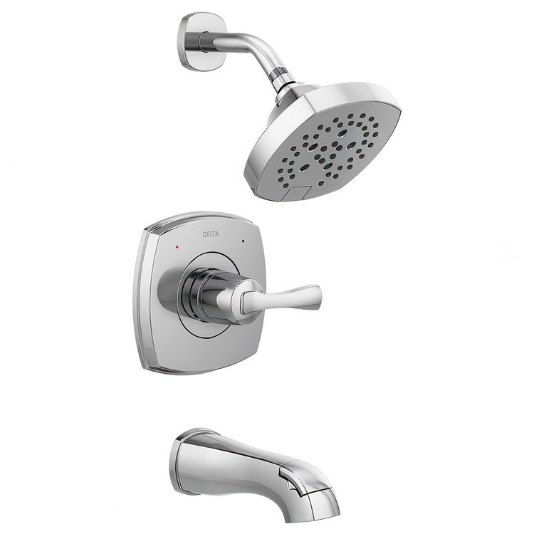Tub and Shower Trim Stryke 14 1 Lever Lumicoat Chrome WaterSense ADA 1.75 Gallons per Minute for MultiChoice Universal R10000 Series Rough Valve