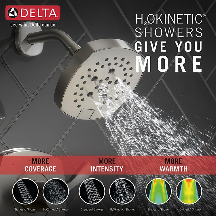 Tub and Shower Trim Stryke 14 1 Lever Lumicoat Stainless WaterSense ADA 1.75 Gallons per Minute for MultiChoice Universal R10000 Series Rough Valve - Image 3