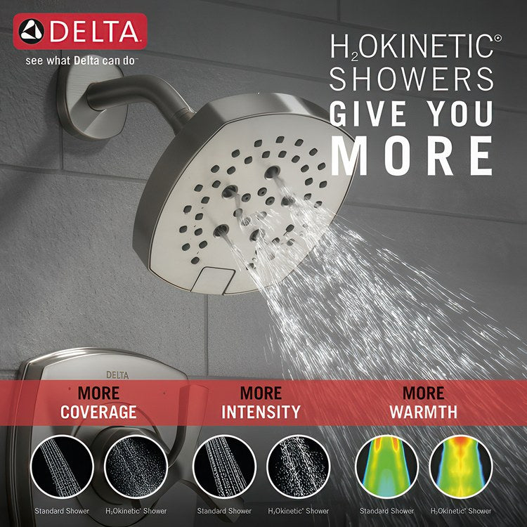 Tub and Shower Trim Stryke 14 1 Helo Lumicoat Stainless WaterSense ADA 1.75 Gallons per Minute for MultiChoice Universal R10000 Series Rough Valve - Image 3
