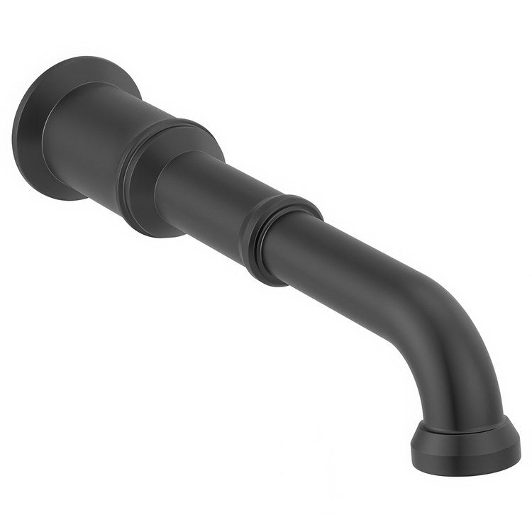 Lavatory Faucet Broderick Wall Mount 8 Inch Spread Less Handle Matte Black 1.2 Gallons per Minute 3 Hole - Image 1