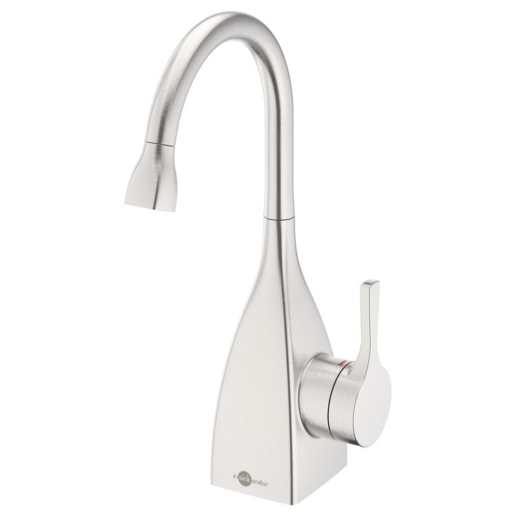 Hot Water Dispenser Showroom Transitional 1020 Instant 1 Lever ADA Gooseneck 360 DEG Swivel Stainless Steel - Image 1