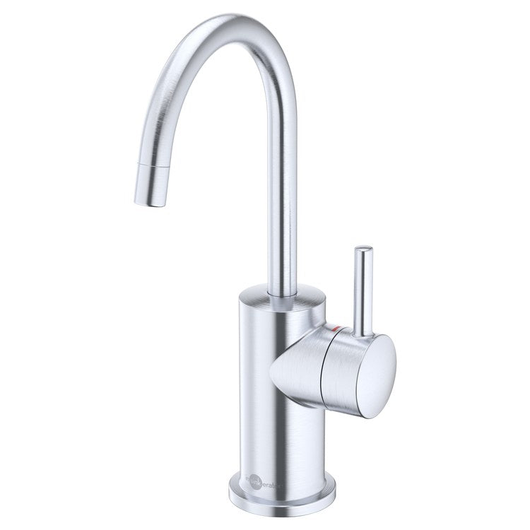 Hot Water Dispenser Showroom Modern 3010 Instant 1 Lever ADA Gooseneck 360 DEG Swivel Arctic Steel - Image 1