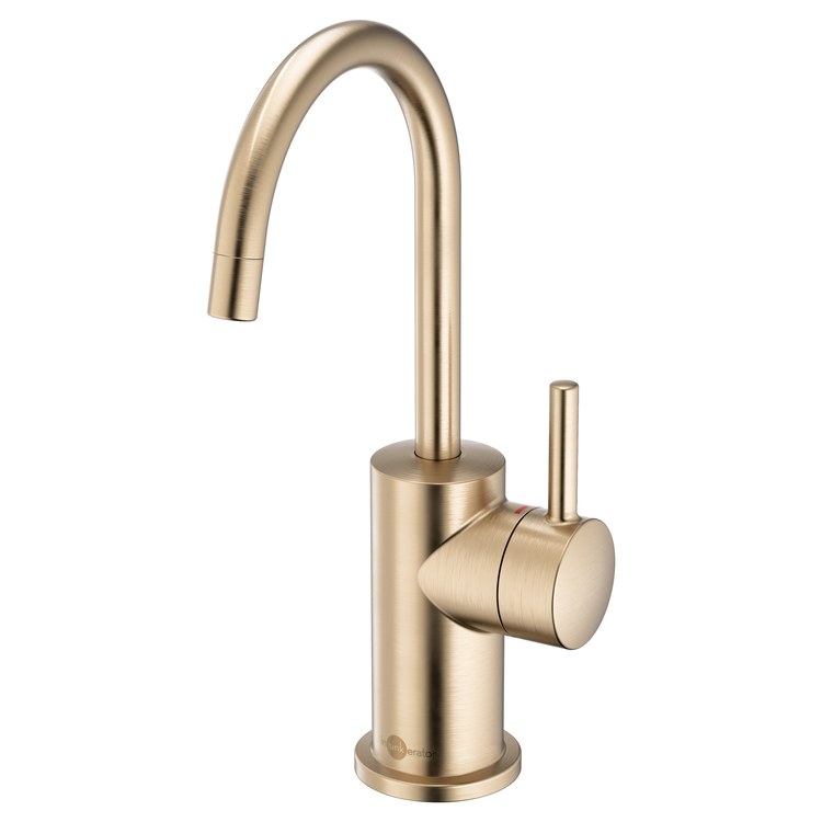 Hot Water Dispenser Showroom Modern 3010 Instant 1 Lever ADA Gooseneck 360 DEG Swivel Brushed Bronze - Image 1