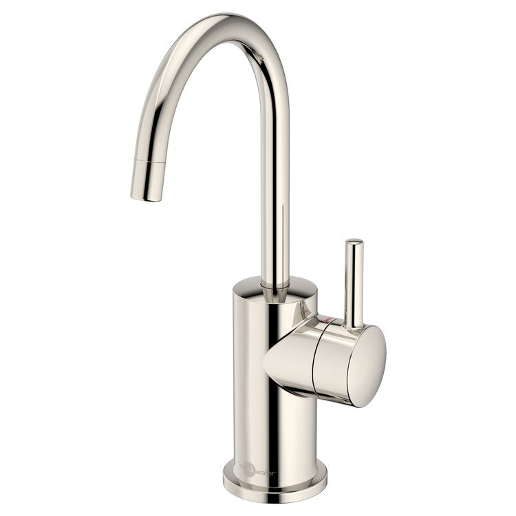 Hot Water Dispenser Showroom Modern 3010 Instant 1 Lever ADA Gooseneck 360 DEG Swivel Polished Nickel - Image 1