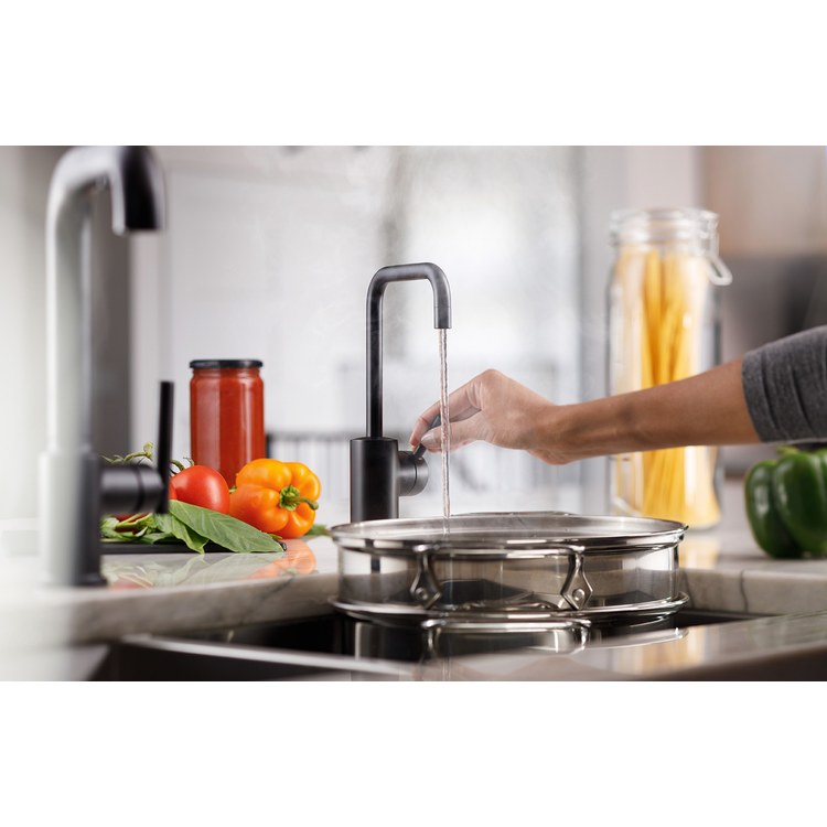 Hot Water Dispenser Showroom Modern 3020 Instant 1 Lever ADA Arc 360 DEG Swivel Matte Black - Image 2