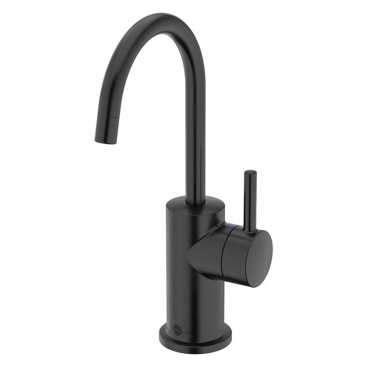 Cold Water Dispenser Showroom Modern 3010 1 Lever ADA Gooseneck 360 DEG Swivel Matte Black - Image 1