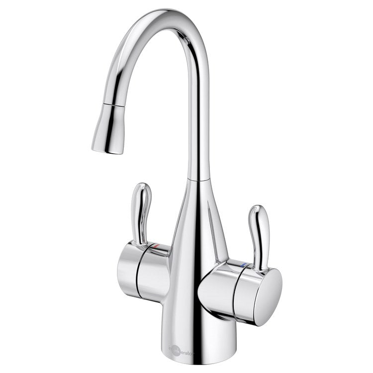 Water Dispenser Showroom Transitional 1010 Instant 2 Lever ADA Gooseneck 360 DEG Swivel Chrome - Image 1