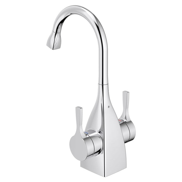 Water Dispenser Showroom Transitional 1020 Instant 2 Lever ADA Gooseneck 360 DEG Swivel Chrome - Image 2