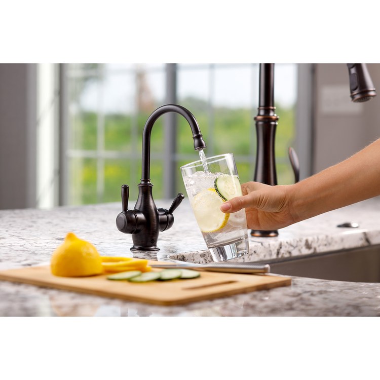 Water Dispenser Showroom Traditional 2010 Instant 2 Lever ADA Gooseneck 360 DEG Swivel Classic Oil Rubbed Bronze - Image 2