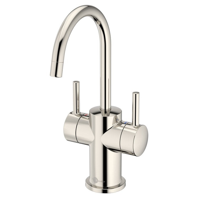 Water Dispenser Showroom Modern 3010 Instant 2 Lever ADA Gooseneck 360 DEG Swivel Polished Nickel - Image 1