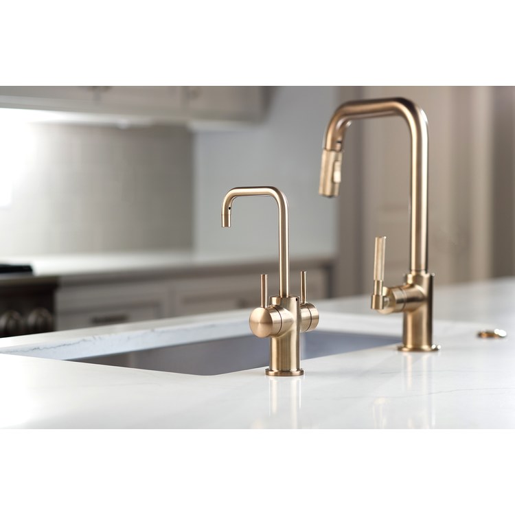 Water Dispenser Showroom Modern 3020 Instant 2 Lever ADA Arc 360 DEG Swivel Brushed Bronze - Image 2
