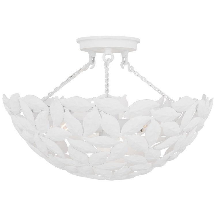 Ceiling Light Kelan Semi-Flushmount 3 Lamp White - Image 1
