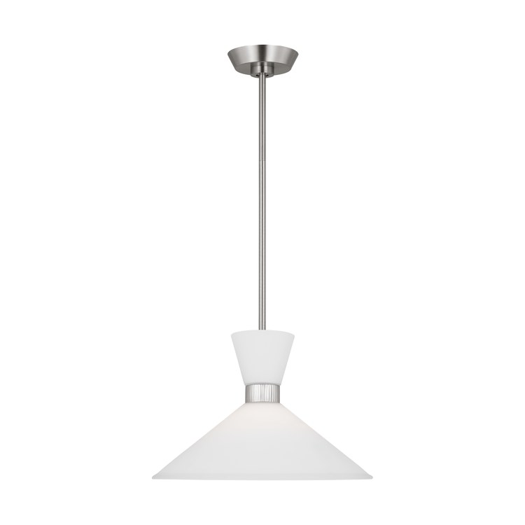 Pendant Belcarra Medium 1 Lamp Brushed Steel