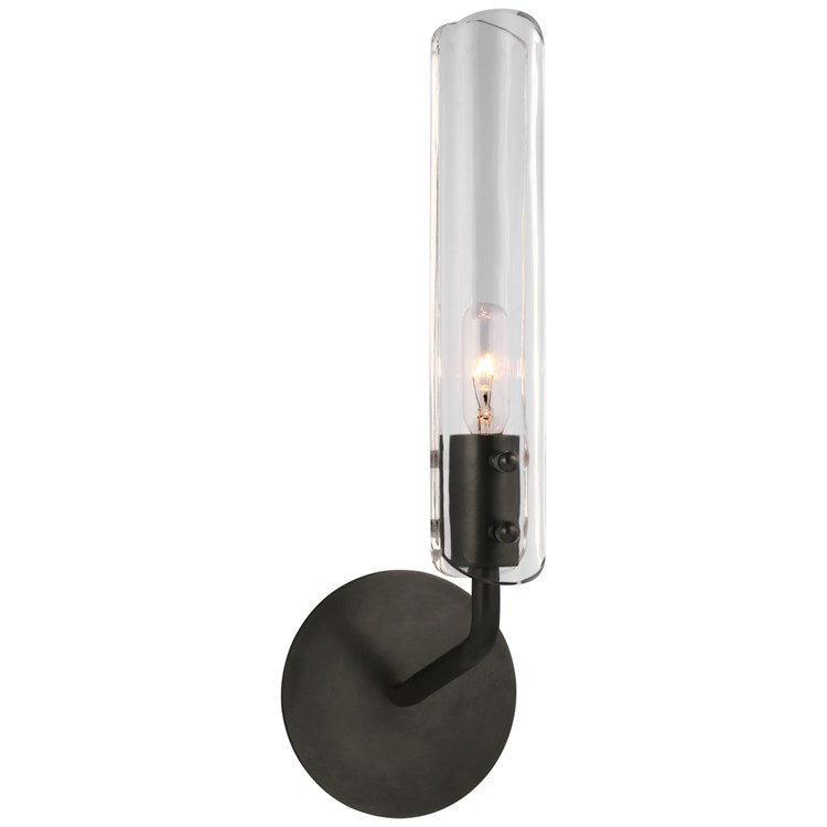 Sconce Casoria 1 Lamp Bronze Clear