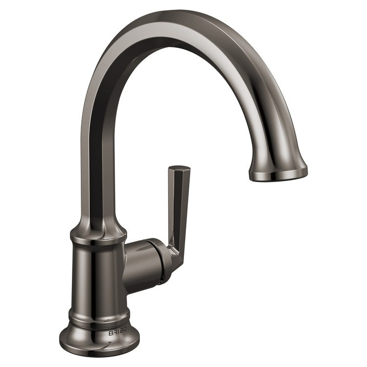 Lavatory Faucet Beauclere Deck Mount 1 Lever ADA WaterSense Brilliance Black Onyx 1.2 Gallons per Minute Less Drain 1 Hole