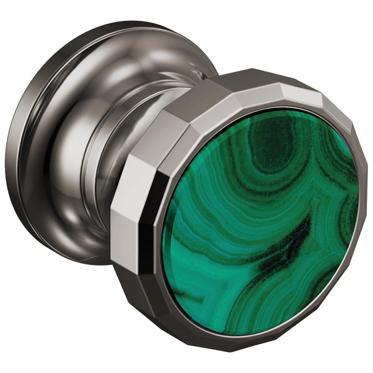 Handle Kit Beauclere 2 Wheel Brilliance Black Onyx/Malachite Inlay for Wall Mount Lavatory Faucet - Image 1