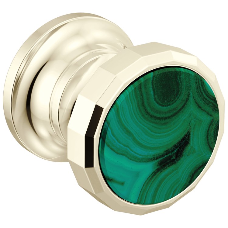 Handle Kit Beauclere 2 Wheel Brilliance Polished Nickel/Malachite Inlay for Wall Mount Lavatory Faucet - Image 1