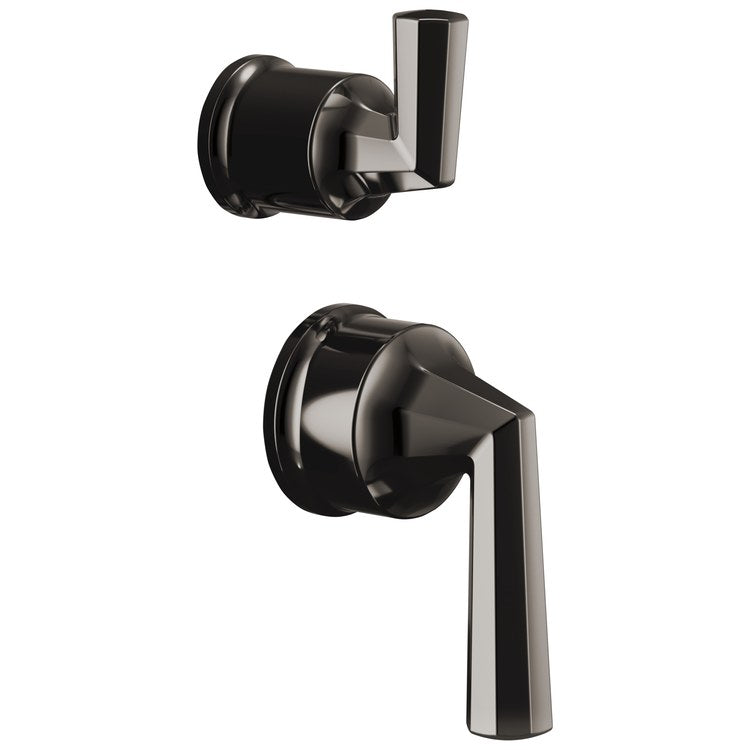 Handle Kit Beauclere 2 Lever Brilliance Black Onyx ADA for Pressure Balance Valve with Integrated Diverter Trim - Image 1