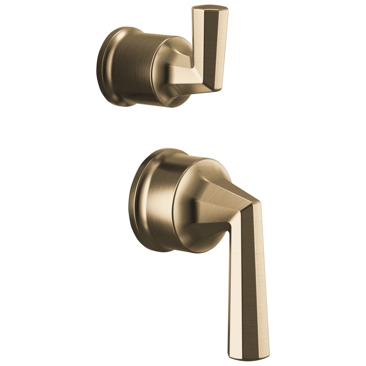 Handle Kit Beauclere 2 Lever Brilliance Luxe Gold ADA for Pressure Balance Valve with Integrated Diverter Trim - Image 1