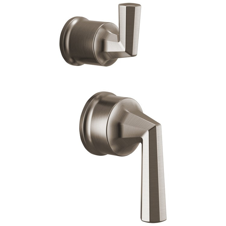 Handle Kit Beauclere 2 Lever Brilliance Luxe Nickel ADA for Pressure Balance Valve with Integrated Diverter Trim - Image 1