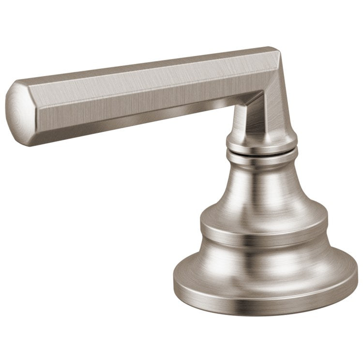 Handle Kit Beauclere 2 Lever Brilliance Luxe Nickel ADA for Roman Tub Faucet with Handshower - Image 1