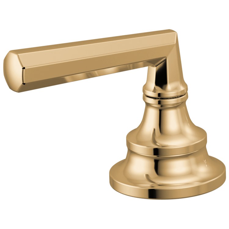 Handle Kit Beauclere 2 Lever Brilliance Polished Gold ADA for Roman Tub Faucet with Handshower - Image 1