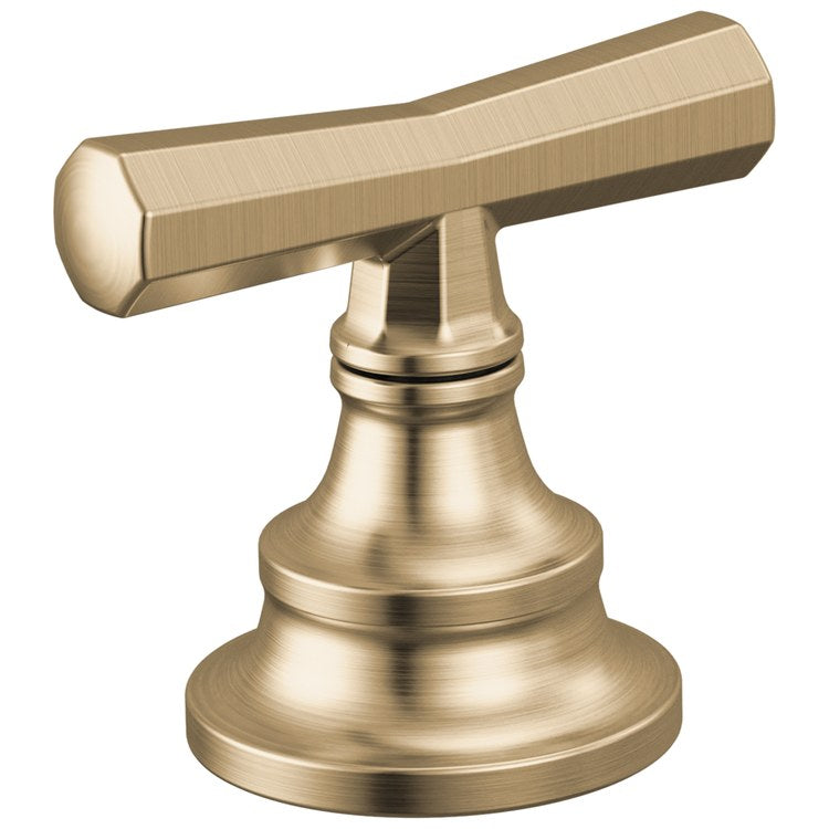Handle Kit Beauclere 2 Cross Brilliance Luxe Gold ADA for Widespread Lavatory Faucet - Image 1