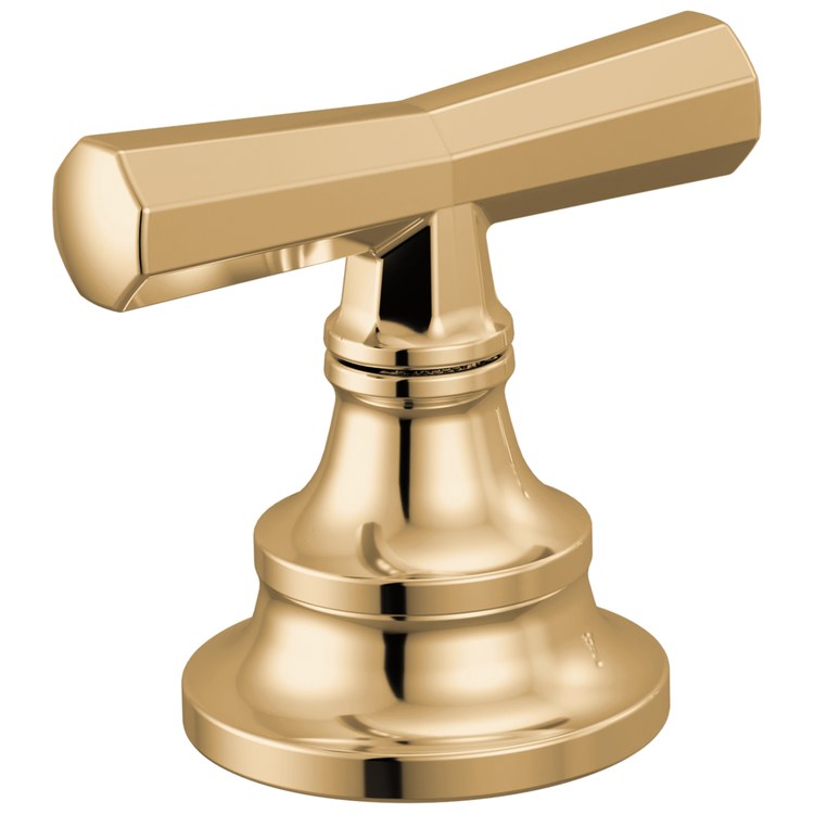 Handle Kit Beauclere 2 Cross Brilliance Polished Gold ADA for Widespread Lavatory Faucet - Image 1