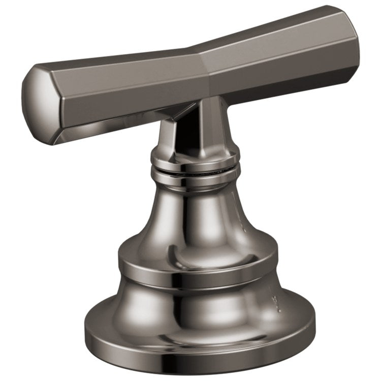 Handle Kit Beauclere 2 Cross Brilliance Black Onyx ADA for Roman Tub Faucet - Image 1