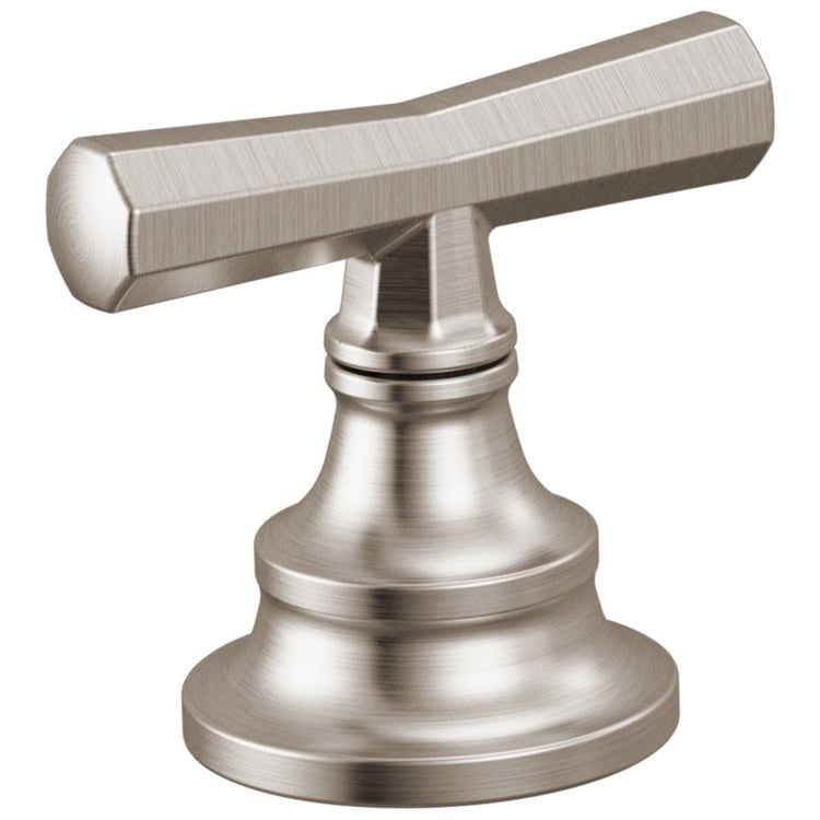 Handle Kit Beauclere 2 Cross Brilliance Luxe Nickel ADA for Roman Tub Faucet - Image 1