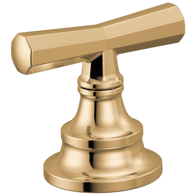 Handle Kit Beauclere 2 Cross Brilliance Polished Gold ADA for Roman Tub Faucet - Image 1