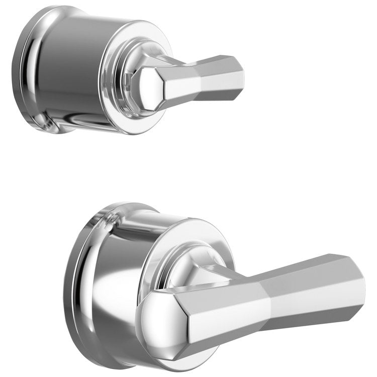 Handle Kit Beauclere 2 Cross Polished Chrome ADA for Pressure Balance Valve with Integrated Diverter Trim - Image 1