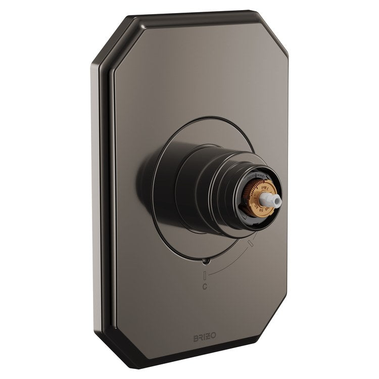 Pressure Balance Valve Trim Beauclere Less Handle Brilliance Black Onyx - Image 1