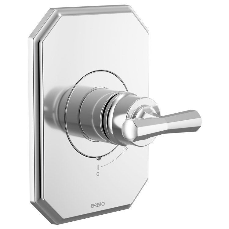 Pressure Balance Valve Trim Beauclere Less Handle Polished Chrome - Image 3
