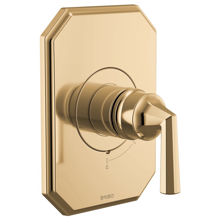 Pressure Balance Valve Trim Beauclere Less Handle Brilliance Polished Gold - Image 2