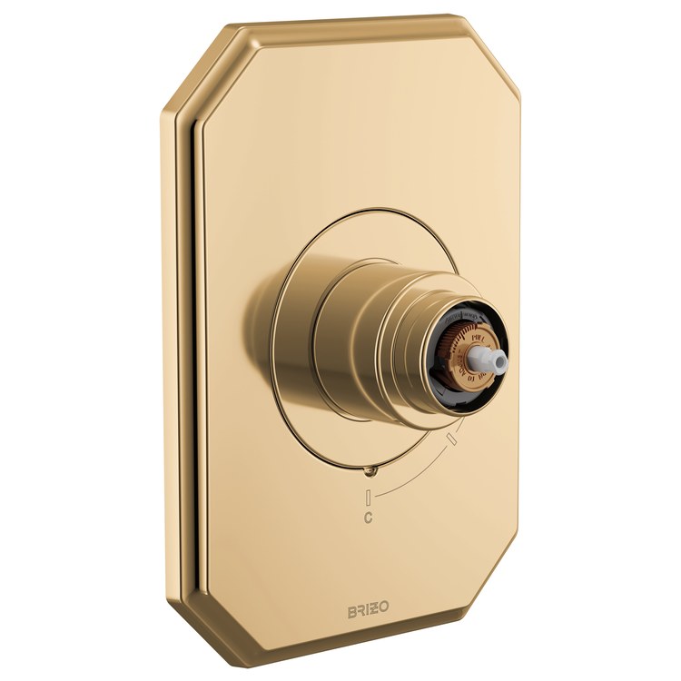 Pressure Balance Valve Trim Beauclere Less Handle Brilliance Polished Gold - Image 1