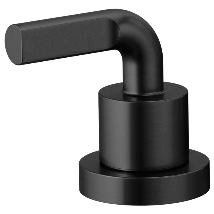 Handle Kit Litze Brass 2 Notch Lever Matte Black ADA for Roman Tub Filler - Image 1