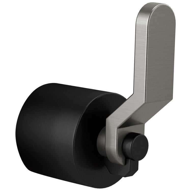 Handle Kit Litze Zinc 1 Industrial Lever Matte Black/Brilliance Luxe Steel ADA for 3/6 Function Diverter Trim - Image 1