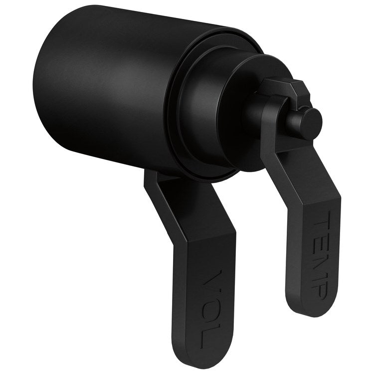 Handle Kit Litze Brass 2 Industrial Lever Matte Black ADA for TempAssure Thermostatic Valve Trim - Image 1