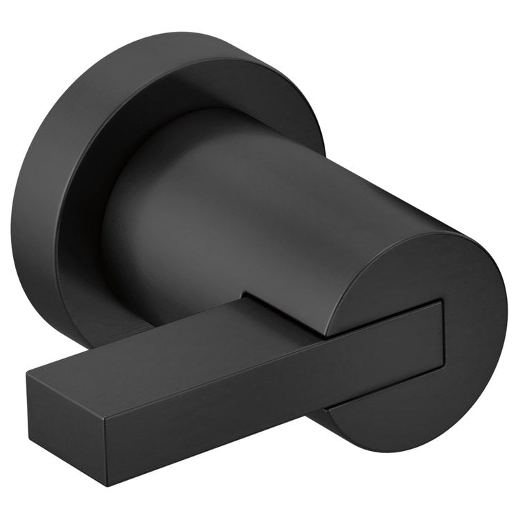 Handle Kit Litze Zinc 2 Extended Lever Matte Black ADA for Wall Mount Tub Filler - Image 1