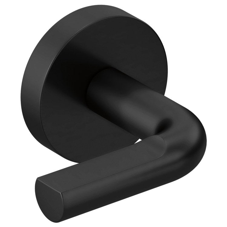 Handle Kit Litze Brass 2 Notch Lever Matte Black ADA for Wall Mount Tub Filler - Image 1
