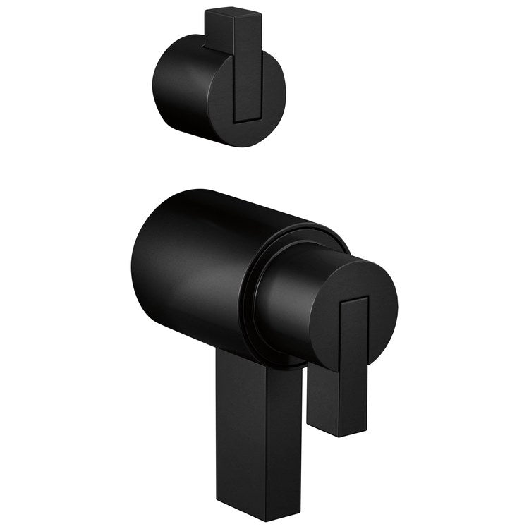 Handle Kit Litze Zinc 2 Lever Matte Black ADA for TempAssure Thermostatic Valve with Integrated Diverter Trim - Image 1