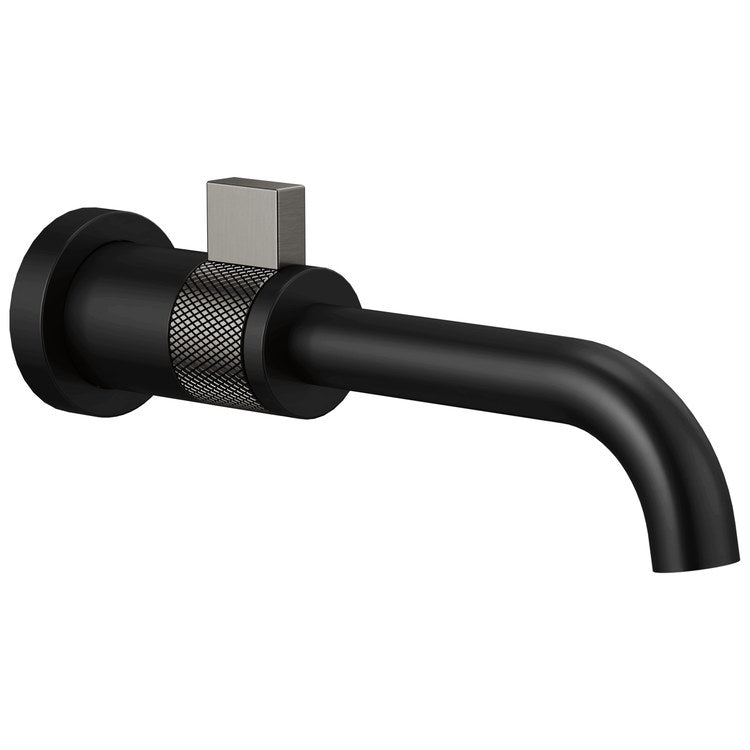 Lavatory Faucet Litze Trim 1 Lever WaterSense Matte Black/Brilliance Luxe Steel 1.5 Gallons per Minute Wall - Image 1