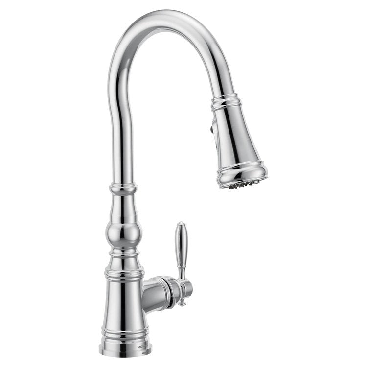 Kitchen Faucet Weymouth 3 in 1 0.7GPM Filtration 1 Lever ADA CALGreen Chrome Pull Down High Arc 360 DEG Swivel 1 Hole PowerClean 1.5 Gallons per Minute - Image 1