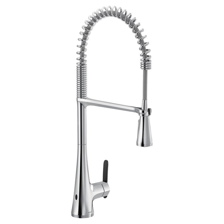 Kitchen Faucet Sinema Touchless Pre-Rinse Spring 1 Lever ADA CALGreen Chrome High Arc 1 Hole PowerClean/MotionSense Wave 1.5 Gallons per Minute - Image 1