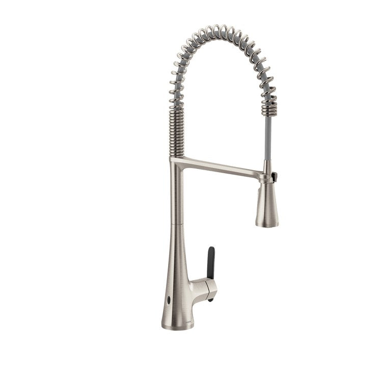 Kitchen Faucet Sinema Touchless Pre-Rinse Spring 1 Lever ADA CALGreen Spot Resist Stainless High Arc 1 Hole PowerClean/MotionSense Wave 1.5 Gallons per Minute - Image 1