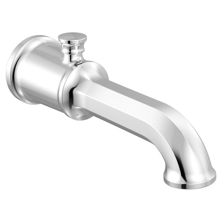 Tub Spout Beauclere Pull Up Diverter Polished Chrome 9 Inch Brass 1/2 Inch NPT - Image 1
