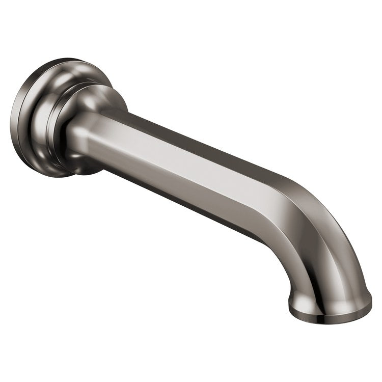 Tub Spout Beauclere Less Diverter Brilliance Black Onyx 9 Inch Brass 1/2 Inch NPT - Image 1